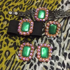 Choker clay jewelry set